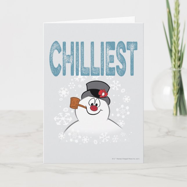 Tarjeta Festiva Frosty the Snowman™ | Chilmás (Anverso)