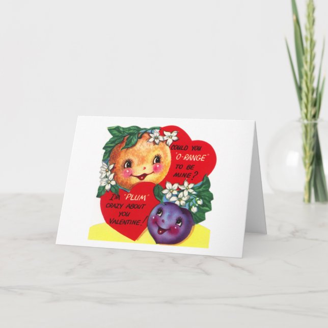 Tarjeta Festiva Fruity Valentine (Anverso)