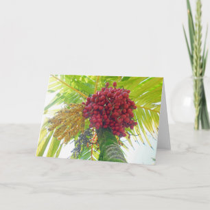 Tarjeta Festiva Fruta de la Palm Real