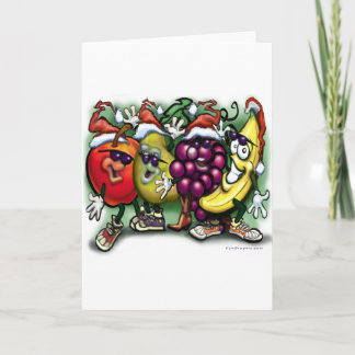 Tarjeta Festiva Fruta de los navidades