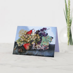 TARJETA FESTIVA FRUTAS DE TEMPORADA 1 - GRAPAS Y PERLAS