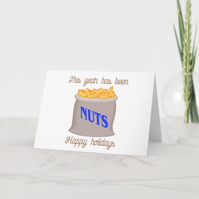Tarjeta Festiva Frutos secos (Anverso)