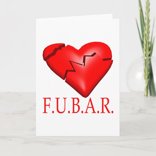 TARJETA FESTIVA FUBAR (Anverso)