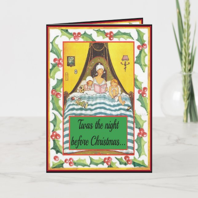 Tarjeta Festiva Fue la noche antes de los Navidades (Anverso)