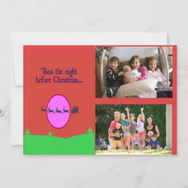 Tarjeta Festiva Fue la noche antes de los Navidades