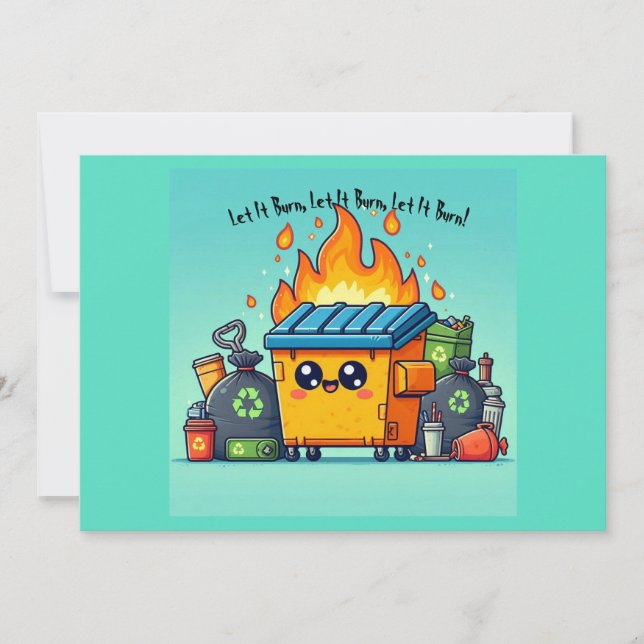 Tarjeta Festiva Fuego de basureros (Anverso)