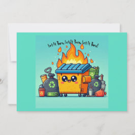 Tarjeta Festiva Fuego de basureros