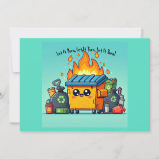 Tarjeta Festiva Fuego de basureros