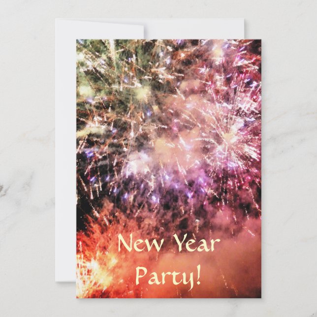 TARJETA FESTIVA FUEGOS DE FUEGO (Anverso)