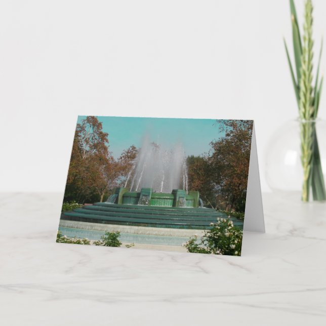 Tarjeta Festiva Fuente conmemorativa de Hollywood Mulholland (Anverso)