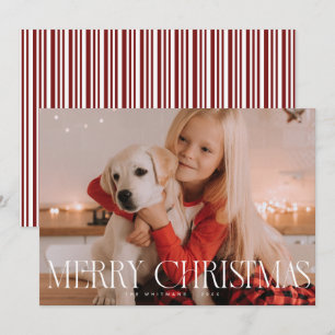 Tarjeta Festiva Fuente de la liga moderna Fotos navideñas merry
