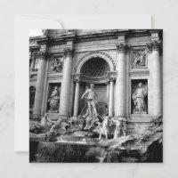 Fuente de Trevi Blanco Negro Fotografía de Viajes