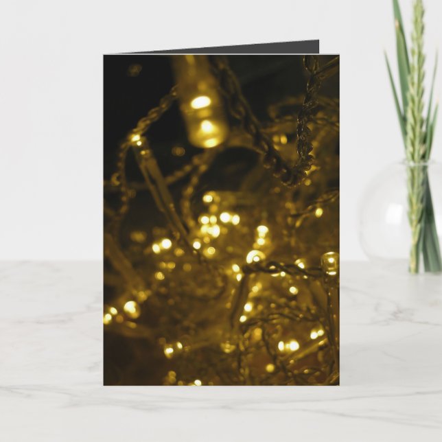 Tarjeta Festiva Fuertes Navidades Metalizado (Anverso)