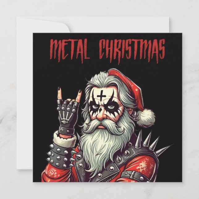 Tarjeta Festiva Fuertes Navidades Metalizado (Anverso)