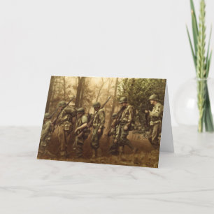 Tarjeta Festiva Fuerzas Aliadas de la Segunda Guerra Mundial