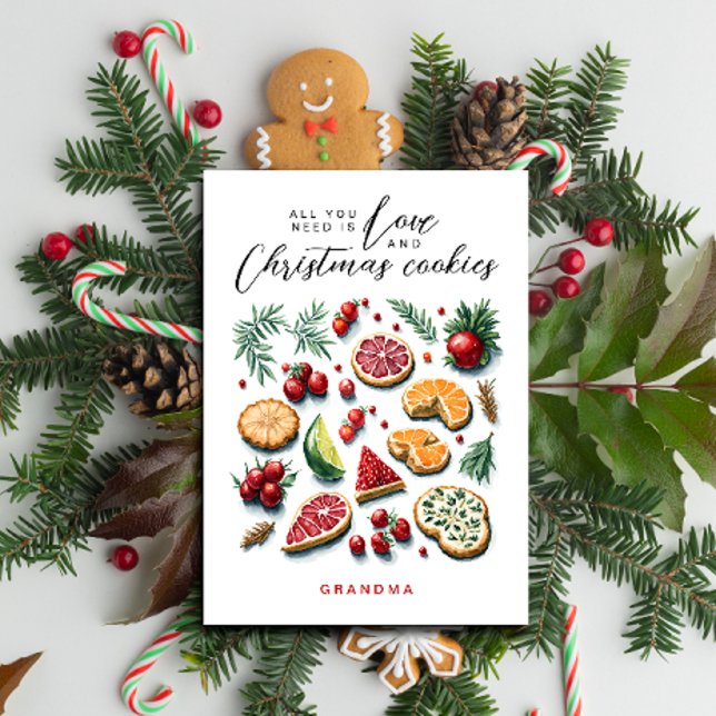 Tarjeta Festiva Fun caprichosos Navidades verdes rojos acuáticos a (Subido por el creador)