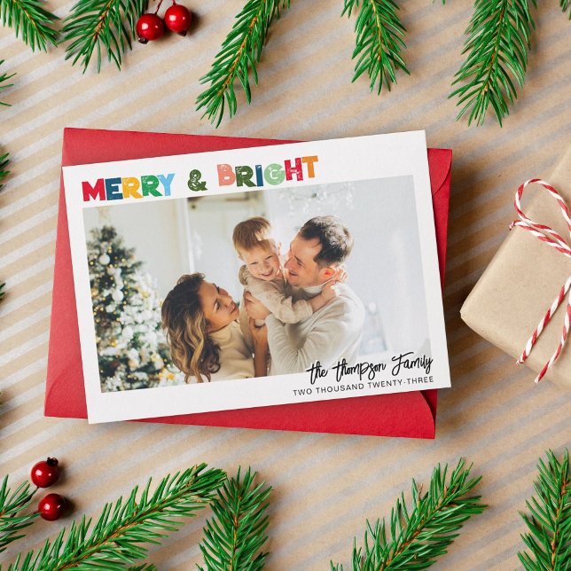 Tarjeta Festiva Fun Colores Ferry y Navidades Brillantes Foto (Subido por el creador)