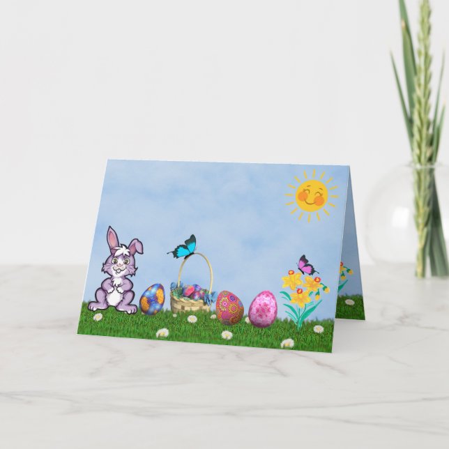 Tarjeta Festiva Fun Easter Greetings Card (Anverso)