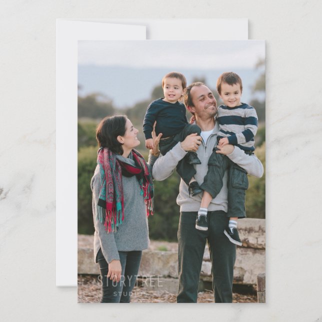 Tarjeta Festiva Fun Family Photo It Your Way New Ye Flat Card (Anverso)