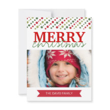 Fun Modern Christmas Photo Cards