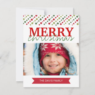 Tarjeta Festiva Fun Modern Christmas Photo Cards