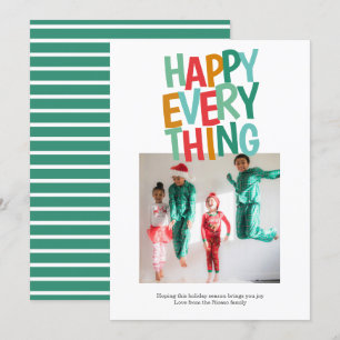 Tarjeta Festiva Fun Photo Personalizado Feliz Todo A Los Navidades