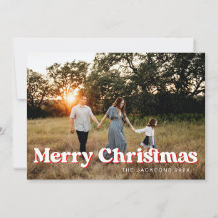 Tarjeta Festiva Fun Quirky Merry Christmas Design