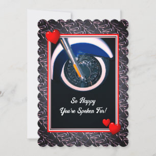 Tarjeta Festiva Fun Valentine Biker Card