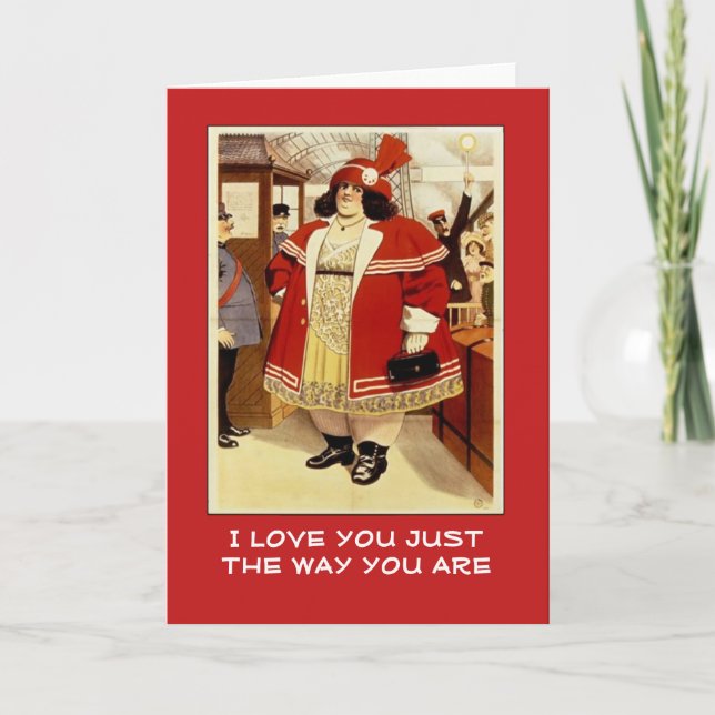 Tarjeta Festiva Fun Vintage Circus Poster Valentine Card (Anverso)