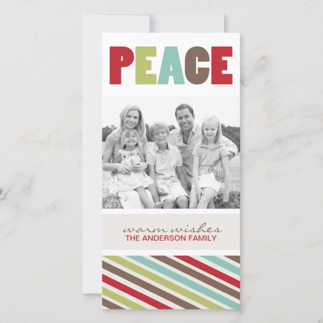 Tarjeta Festiva Fun Whimsical Christmas Photo Card (Anverso)