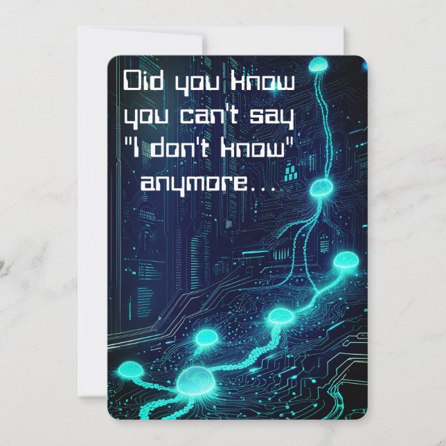 Tarjeta Festiva Fundamentos de la IA: Poder de las Bases de Datos  (Anverso)