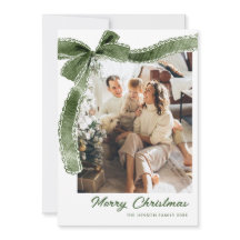 Funky Sage Green Christmas Bow Ribbon 2 Photo