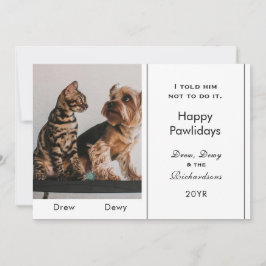 Tarjeta Festiva Funny 1 Personalizado de la lista de mal gusto de