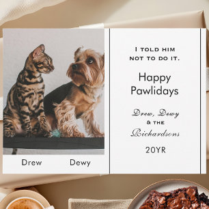 Tarjeta Festiva Funny 1 Personalizado de la lista de mal gusto de 