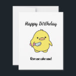 Tarjeta Festiva Funny Angry Duck Birthday<br><div class="desc">¿Buscando una manera adorable de desear a tu amigo un feliz cumpleaños? Esta tarjeta divertida es la combinación perfecta de tierno y agudo,  con un adorable pato y un sentimento irónico y divertido. Difunde algo de alegría en su día especial con este saludo de cumpleaños único.</div>