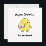 Tarjeta Festiva Funny Angry Duck Birthday<br><div class="desc">¿Buscando una manera adorable de desear a tu amigo un feliz cumpleaños? Esta tarjeta divertida es la combinación perfecta de tierno y agudo,  con un adorable pato y un sentimento irónico y divertido. Difunde algo de alegría en su día especial con este saludo de cumpleaños único.</div>