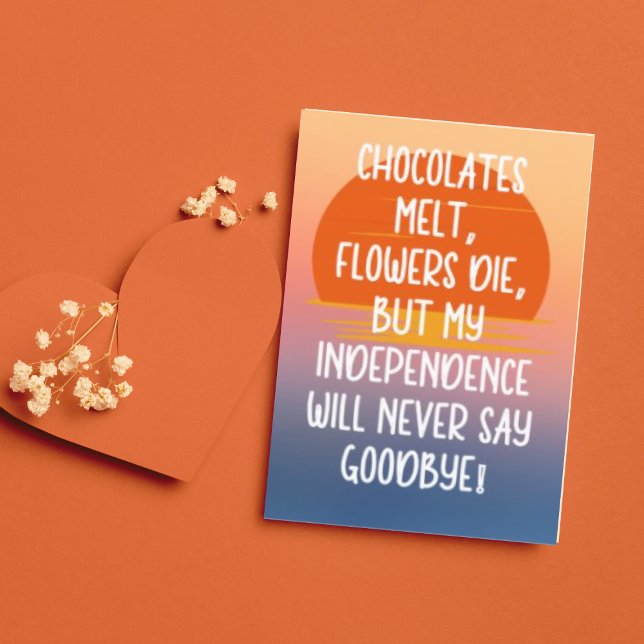 Tarjeta Festiva Funny Anti Día de San Valentín (Buy or Download Now!)