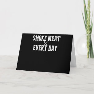 Tarjeta Festiva Funny Bbq Smoker Accesorio Pitmaster Dad Grilling
