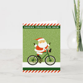 Tarjeta Festiva Funny Bicycle Navidades