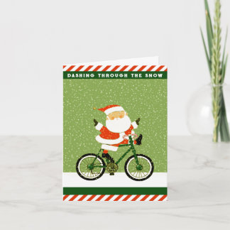 Tarjeta Festiva Funny Bicycle Navidades