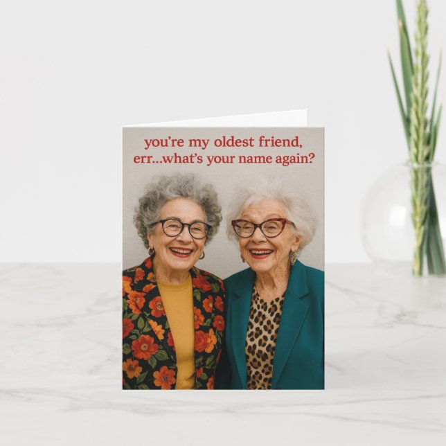 Tarjeta Festiva Funny Birthday card  (Anverso)