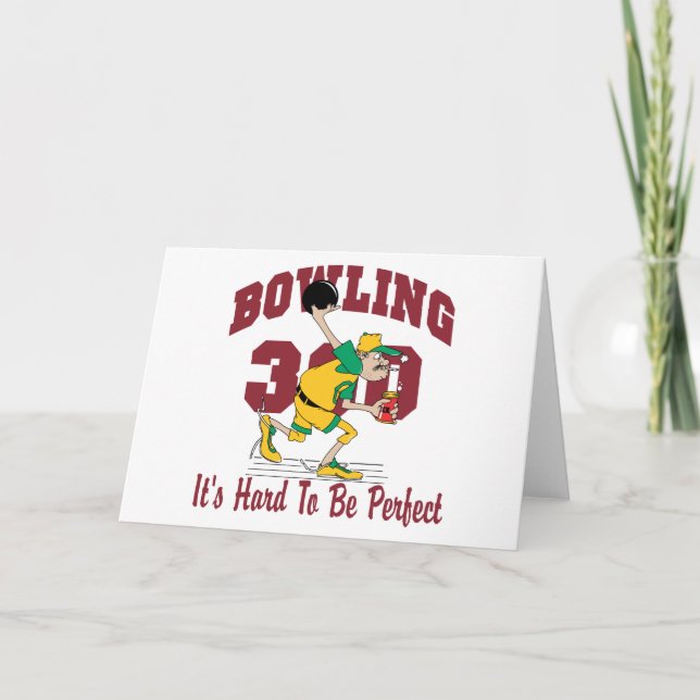 Tarjeta Festiva Funny Bowling 300 (Anverso)