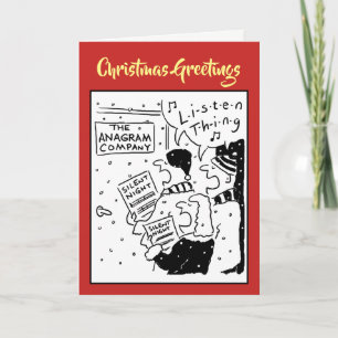 Tarjeta Festiva Funny Carol Singers Personalizado