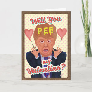 Tarjeta Festiva Funny Chiste de cinta El día de San Valentín Donal