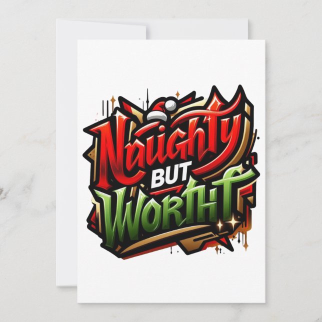 Tarjeta Festiva funny Christmas 🤶  (Anverso)