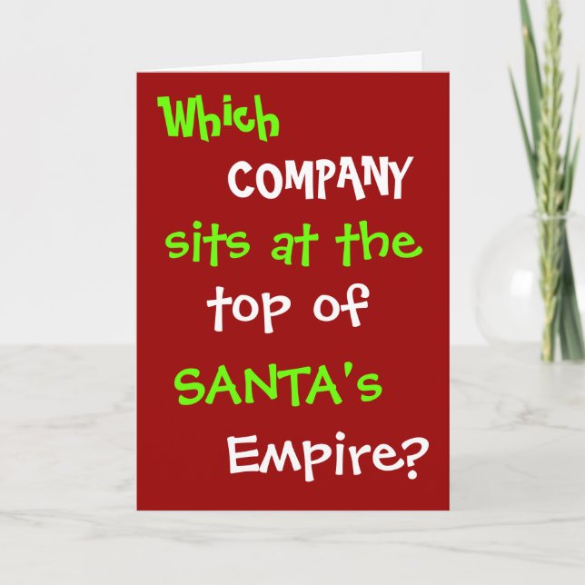 Tarjeta Festiva Funny Contador de Impuestos Abogados Navidades Tar (Anverso)