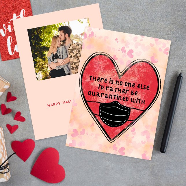Tarjeta Festiva Funny Covid Quarantine El día de San Valentín (Subido por el creador)