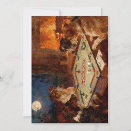Tarjeta Festiva Funny Cute Dogs Playing A Board Game Postcard