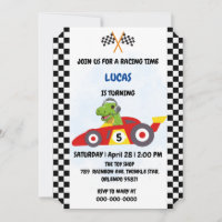 Funny Dinosaur racing car boy game Fiesta de cumpl