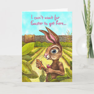 Tarjeta Festiva Funny Easter Bunny Card